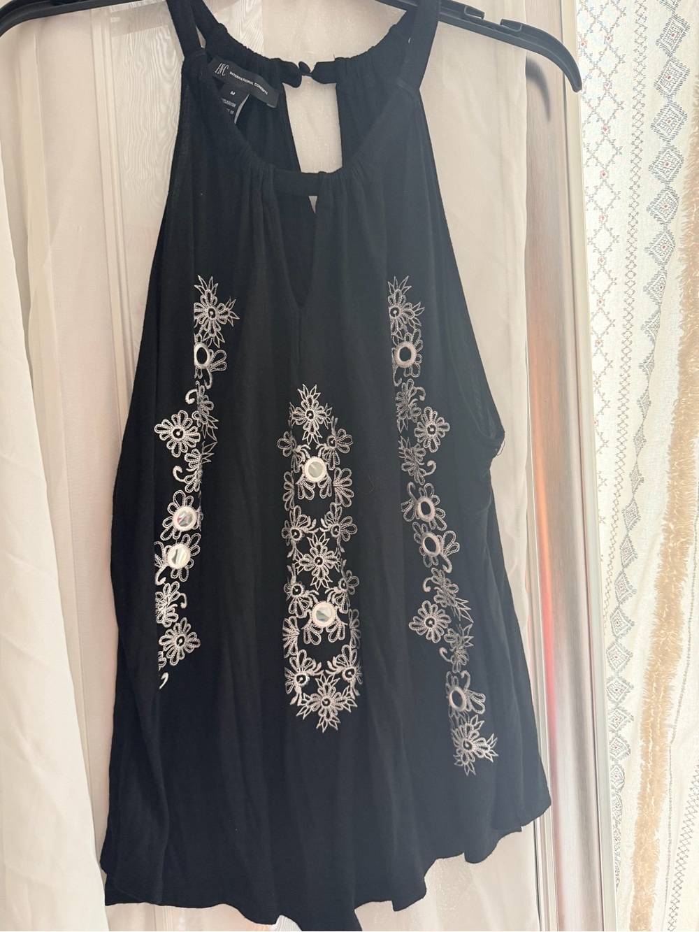 INC Sleeveless Black Top